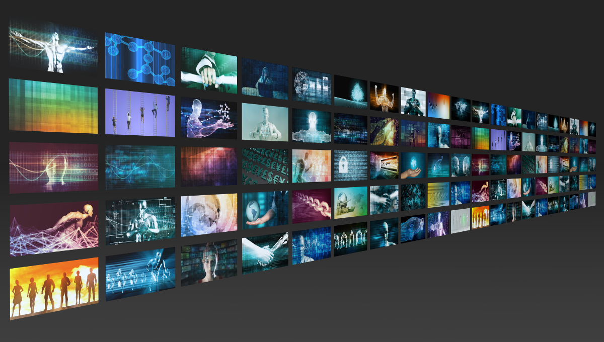 Galerie de contenus visuels illustrant différents formats de vidéos publicitaires diffusées en ligne sur diverses plateformes numériques